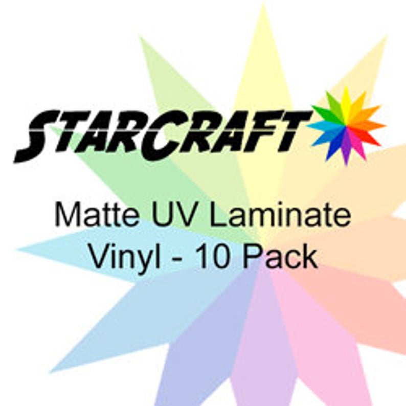 StarCraft Matte UV Laminate 10-Pack / StarCraft Inkjet Laminate / StarCraft / Printable Permanent Vinyl