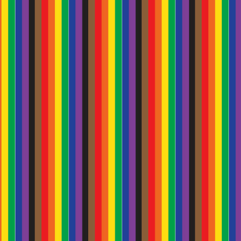 Permanent Vinyl -Rainbow Pride Stripes 2017-Permanent Vinyl / Printed Permanent Vinyl
