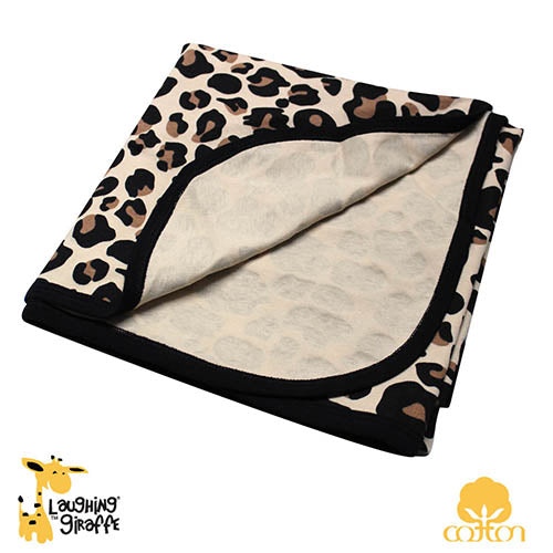 Leopard Print Receiving Blanket – 100% Cotton