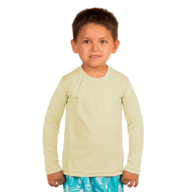 PALE YELLOW SUBLIMATION VAPOR SOLAR PERFORMANCE TODDLER LONG SLEEVE TEE