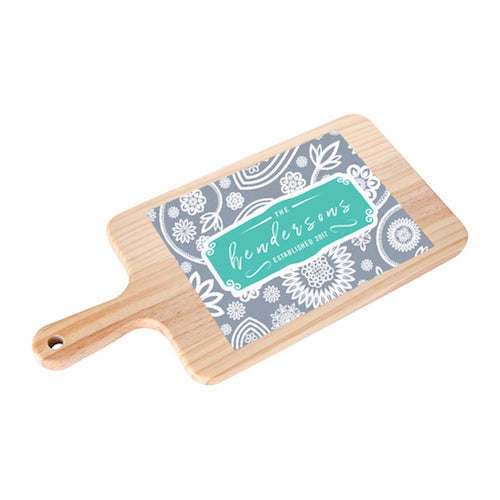 SUBLIMATION RECTANGULAR CHEESE BOARD WITH CERAMIC TILE INSERT