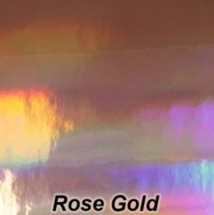 Holographic -Rose Gold - Permanent Adhesive Vinyl