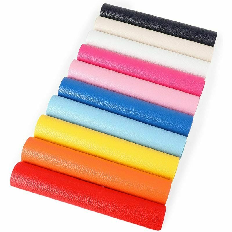 Bright Faux Leather Fabric Sheets 8 x 13.5 in