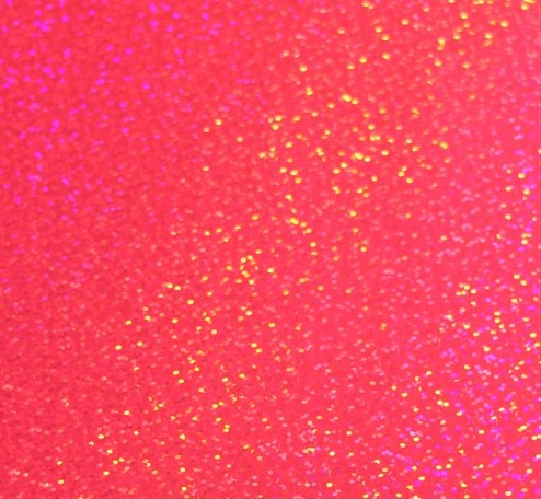 Holographic Fluorescent Pink - Permanent Adhesive Vinyl