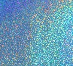 Holographic Sparkle - Light Blue - Permanent Adhesive Vinyl