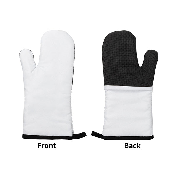 OVEN MITT WITH BLACK DETAIL FOR SUBLIMATION