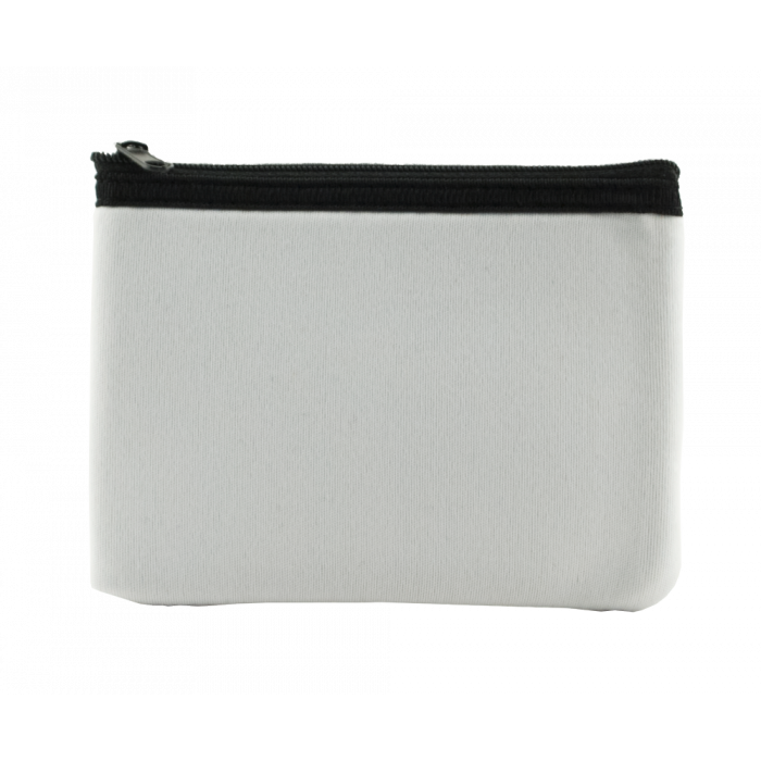 SUBLIMATION WHITE ZIPPERED POUCH