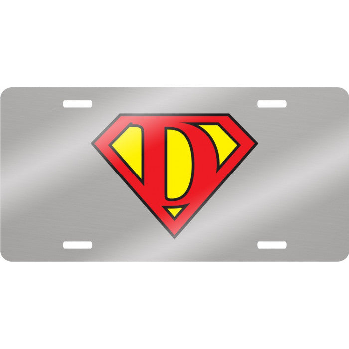 SUBLIMATION BRUSHED SILVER 6" X 12" .045" ALUMINUM LICENSE PLATE