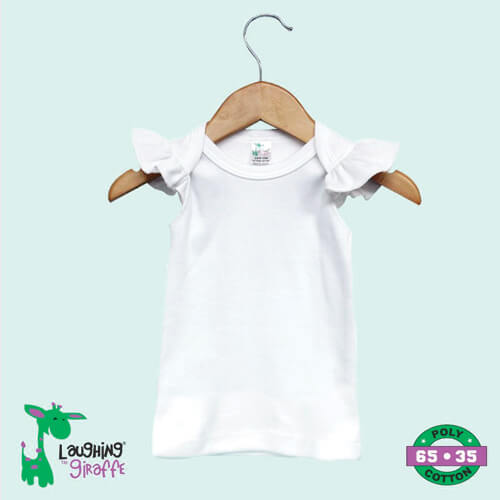 Sublimation Toddler Flutter T-Shirt – White